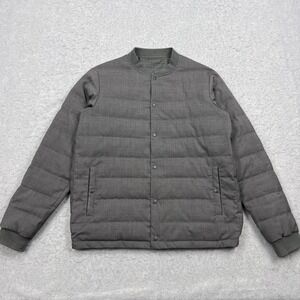 Nanamica Slowear Jacket Men's Large Gray Reversible Wool Down Puffer Japan